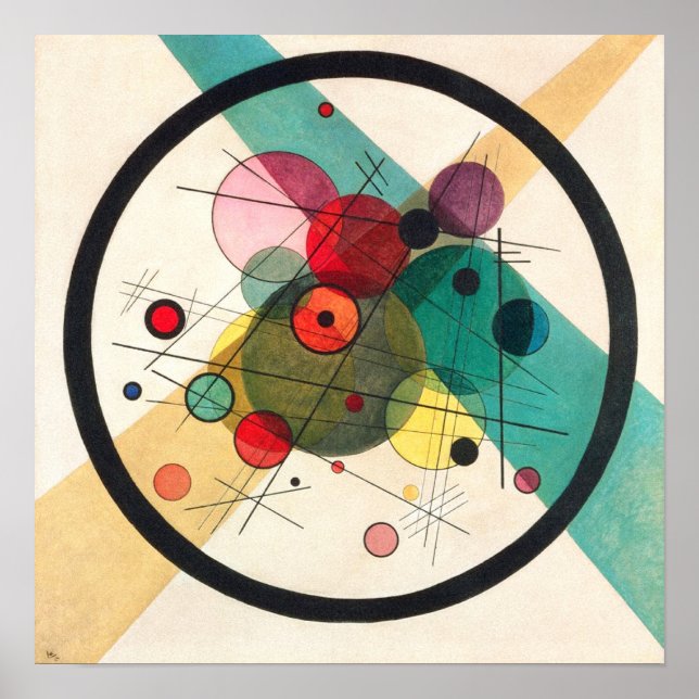 Poster Círculos em um Círculo, Kandinsky (Frente)