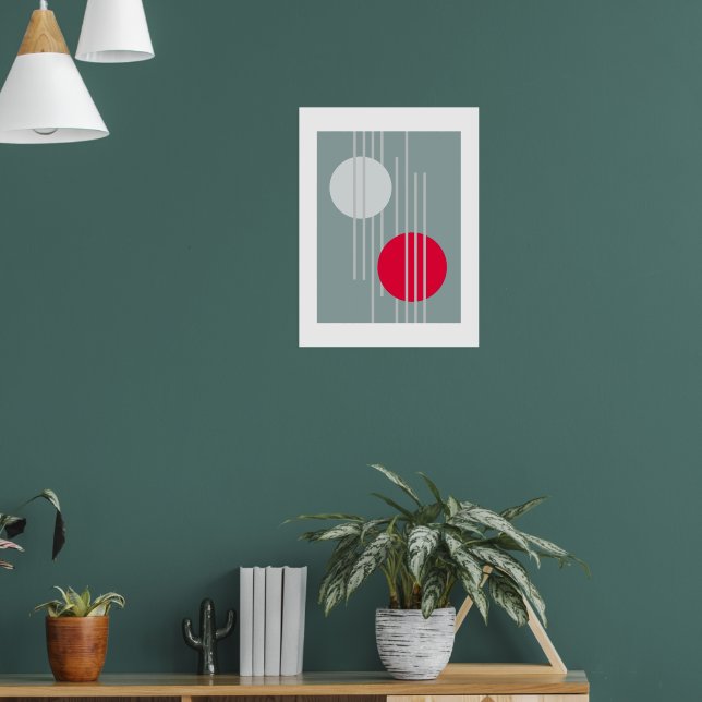 Poster Círculos flutuantes 3 (Sala de Estar 1)