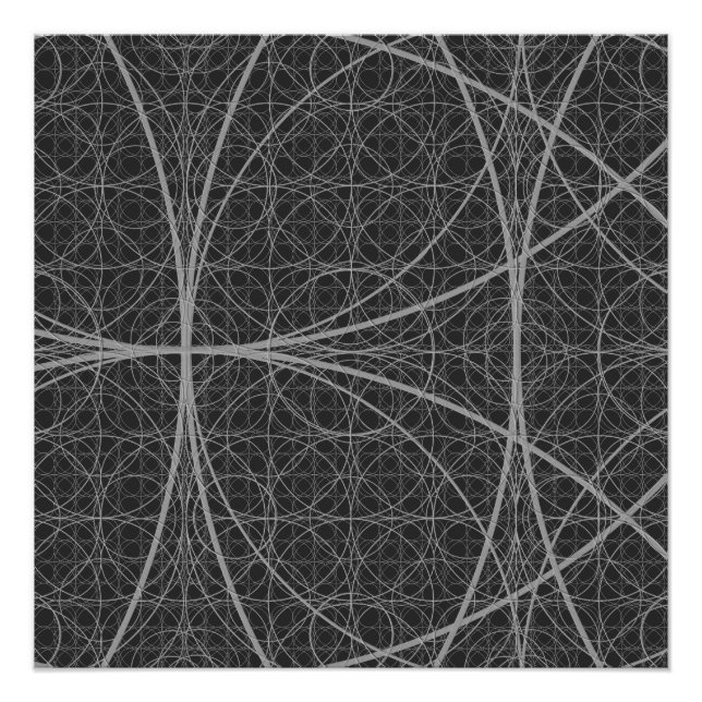 Póster Círculos Geométricos Sagrados Flor de Vida (Frente)