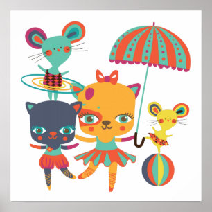 Póster Circus Cuties