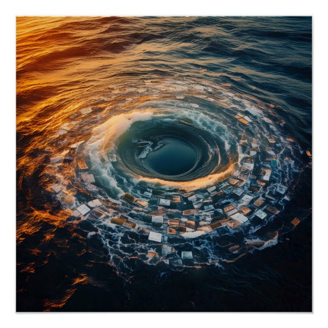 Póster Cirerreal Ocean Maelstrom das Memórias (Frente)