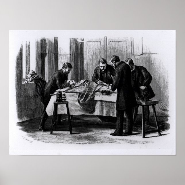 Póster Cirurgia antisséptica, 1882 (Frente)