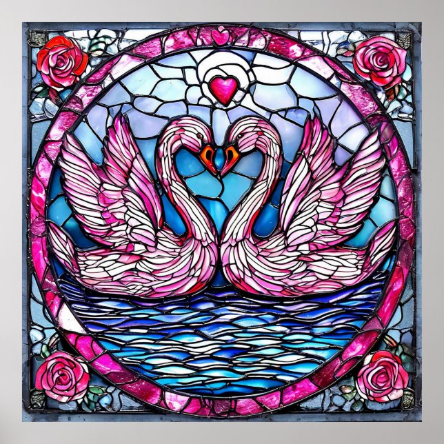 Poster Cisnes de Casamento (Frente)