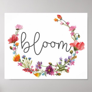 Poster Citação Bloom, Inspiracional