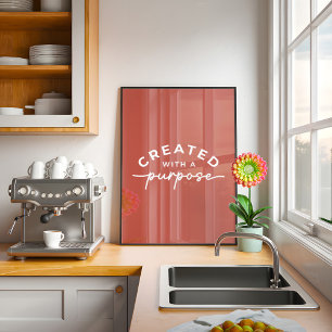 Poster Citação Cristã Rústica Elegante