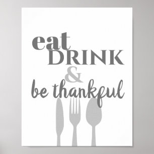 Poster citação da cozinha arte moderna estilo comer