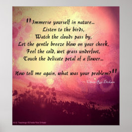 Póster Citação da Natureza
