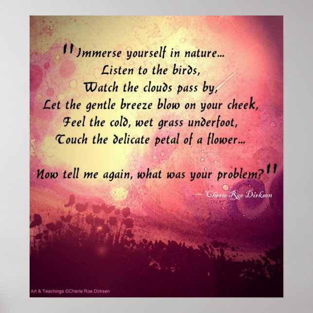 Póster Citação da Natureza (Frente)