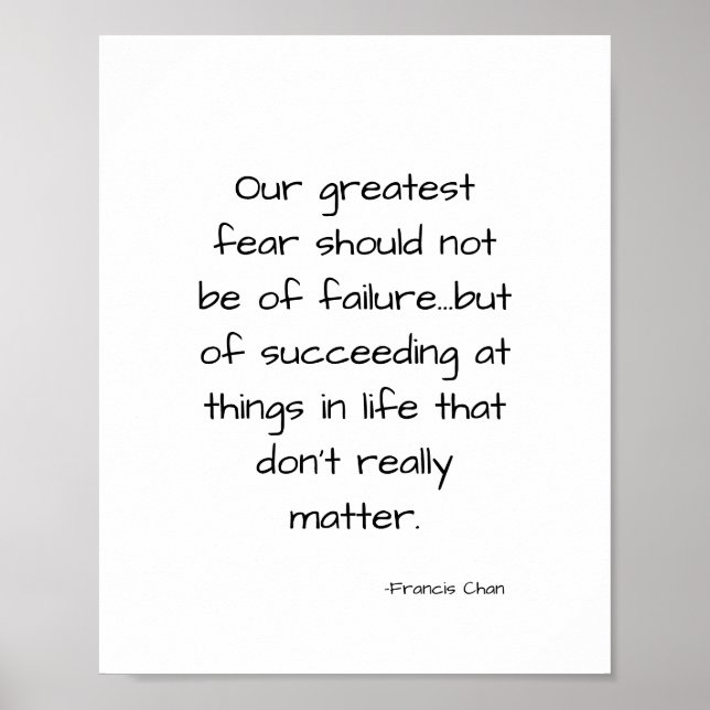 Poster Citação da vida motivacional inspiradora (Frente)