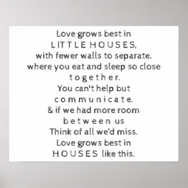 Poster Citação das Casas Pequenas