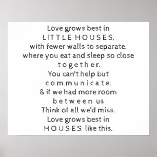 Poster Citação das Casas Pequenas