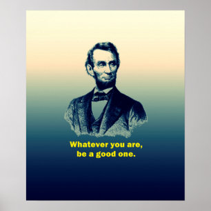 Póster Citação de Abraham Lincoln