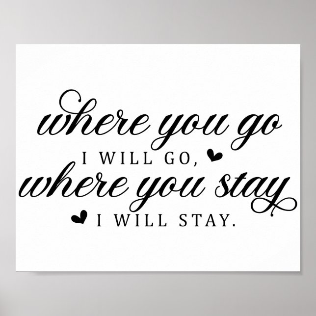 Poster Citação de Amor de Casamento (Frente)