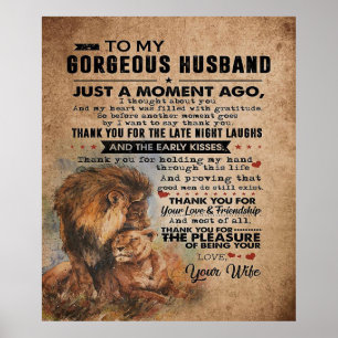 Poster Citação De Amor Para Marido Bonito presente