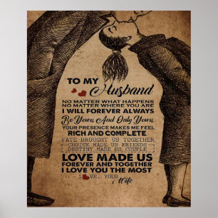 Poster Citação De Amor Para Marido Melhor Presente Pa