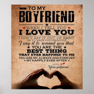 Poster Citação De Amor Para Namorado, Marido Ama Aniver