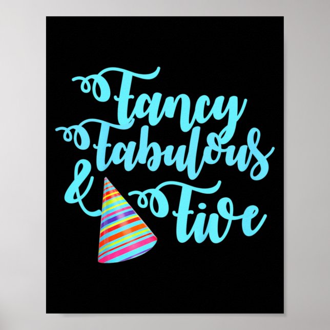 Poster Citação de Aniversário de Crianças Fantasiosas, Fa (Frente)