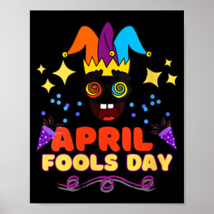 Poster Citação de aniversário do dia da mentira para mulh