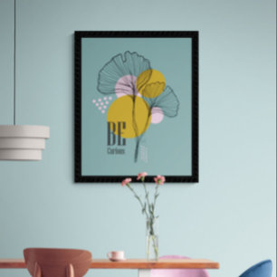 Poster Citação de Arte de Linha Simples Mínima Moderna