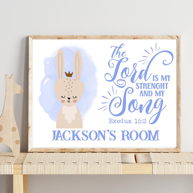 Poster Citação de Bíblia de Coelho Coelho Cristão Cujo Co (Criador carregado)