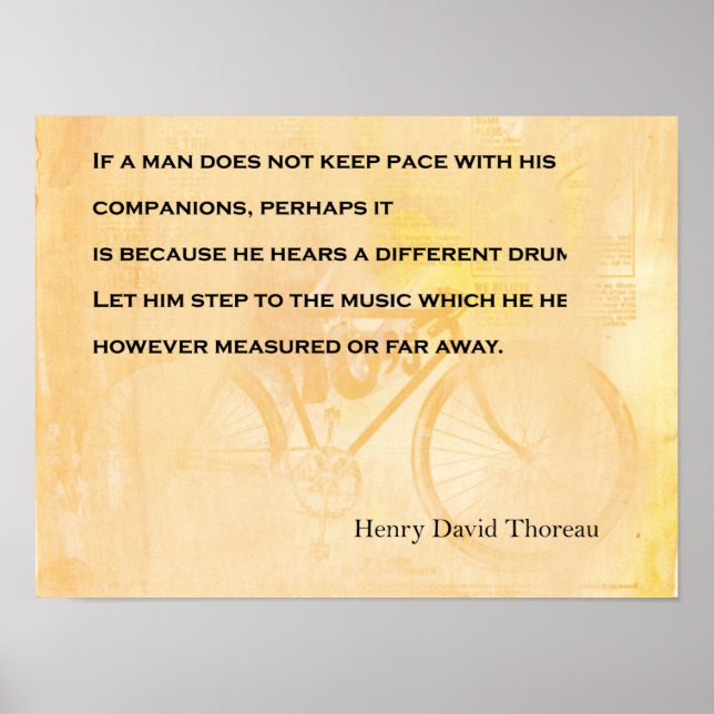 Poster Citação de Drummer Diferente (Frente)