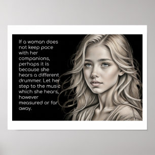 Poster Citação de Drummer Diferente