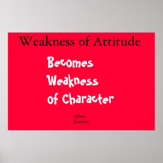 Poster Citação de Einstien