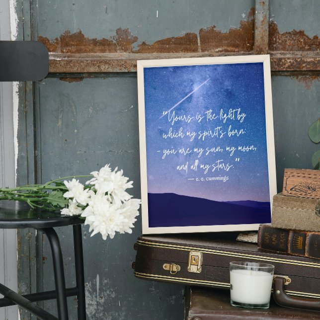 Poster Citação de Estrelas Românticas (Criador carregado)