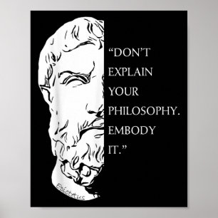 Poster Citação de Filosofia Estática Design - Sabedoria E