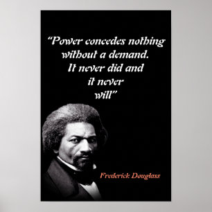 Poster Citação de Frederick Douglass sobre o Poder