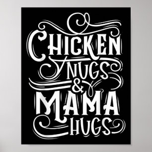 Poster Citação De Galinhas E Abraços De Mamãe Para O Love