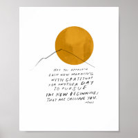 Citação de Gratidão - Decoração do Home Office Ins