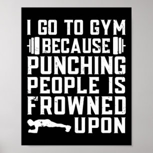 Poster Citação de Gym Funny Bodybuilding