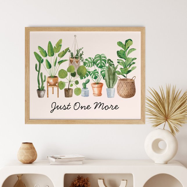 Poster Citação de jardinagem aquarela de planta de casa (In situ)