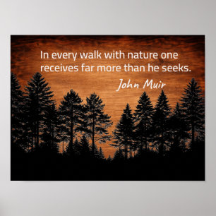 Poster citação de John Muir