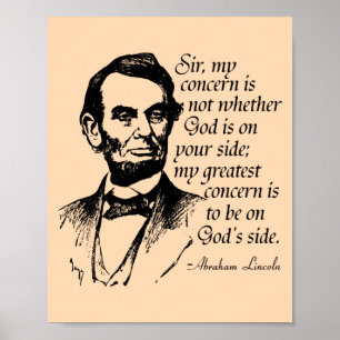 Poster Citação de Lincoln Famosos