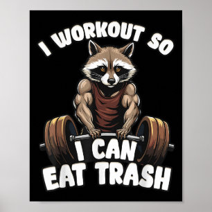 Poster Citação de Malhação do Exercício de ginástica Engr