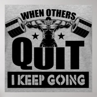 Poster Citação de Motivação de Workout de Malhação Gym