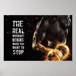 Poster Citação de Motivação do Treinamento em Trabalho de