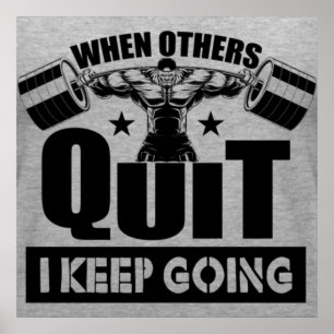 Poster Citação de Motivação do Workout de Malhação 