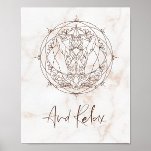 Poster Citação De Motivação E Relaxe Mandala