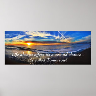 Poster Citação de Motivação Inspirativa Suspiratória