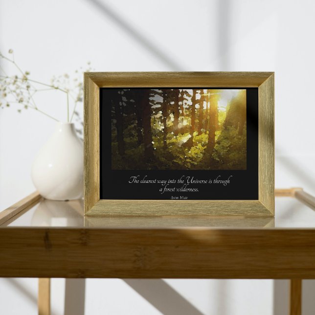 Poster Citação de Muir da Floresta Unificada (Criador carregado)