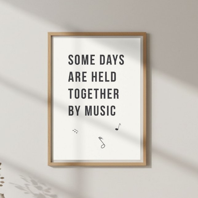 Poster Citação de Música Suave. Parede do Quarto (Criador carregado)