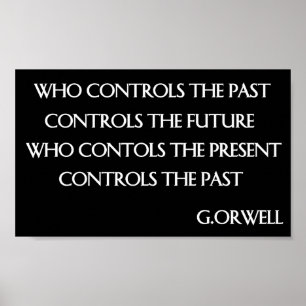 Poster Citação de Orwell