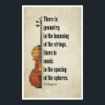 Póster Citação de Pitágoras<br><div class="desc">Citação de Pitágoras</div>