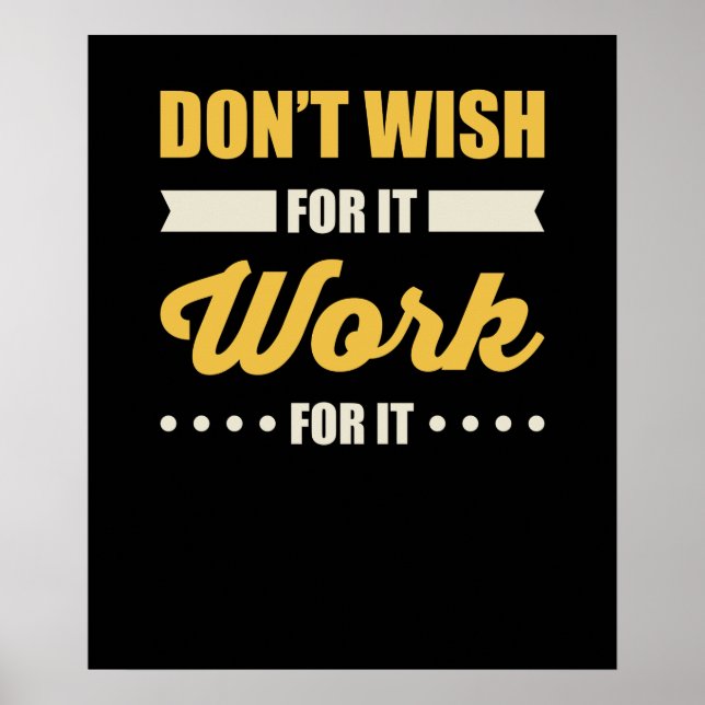 Poster Citação de Sucesso Motivacional Inspiracional (Frente)