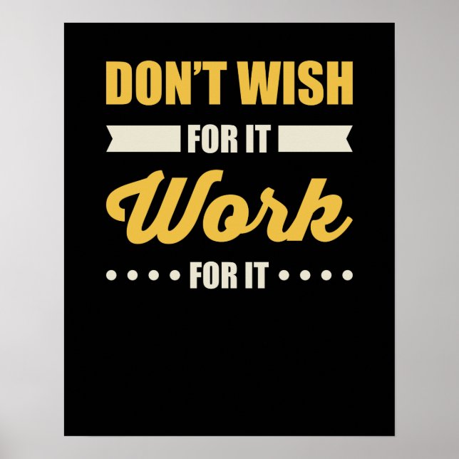 Poster Citação de Sucesso Motivacional Inspiracional (Frente)