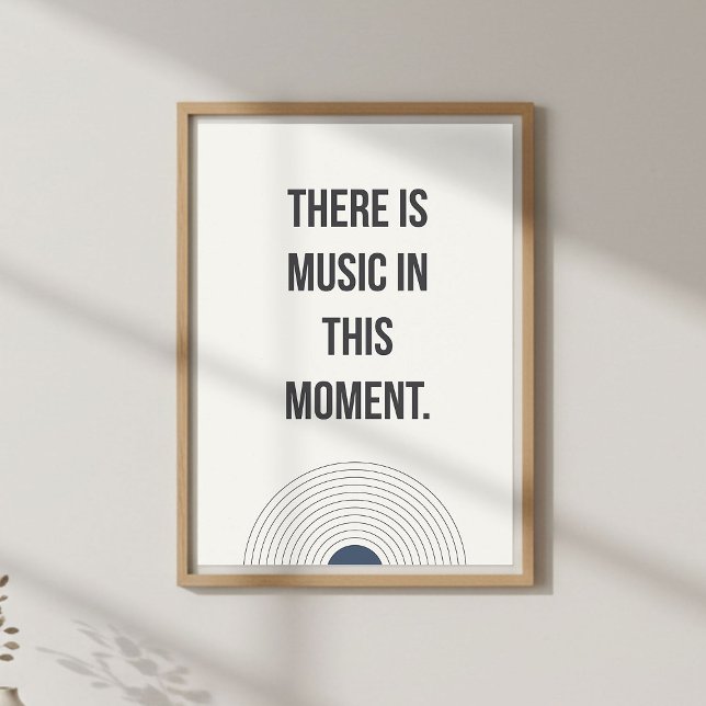 Poster Citação de Vida Consciente. Minimalista Calmo (Criador carregado)