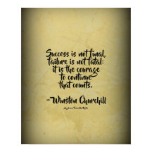 Citação de Winston Churchill; Sucesso